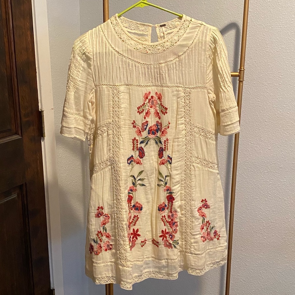 Free People Embroidered Dress